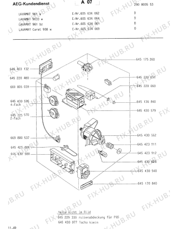 Взрыв-схема стиральной машины Aeg LAV961 BZ - Схема узла Section5